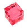 CRYSTALLIZED™ 5601 8mm Crystal Cube Bead, CRYSTALLIZED™, faceted, Padparadscha, 8mm 