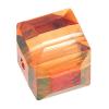 CRYSTALLIZED™ 5601 8mm Crystal Cube Bead, CRYSTALLIZED™, faceted, Crystal Copper, 8mm 
