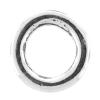 Связывание стерлингового серебра кольцо, Серебро 925 пробы, Кольцевая форма, Другое покрытие, гладкая, Много цветов для выбора, 6.3mm, продается PC