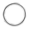 純銀製指輪リング, 92.5％純度シルバー, ドーナツ型, メッキ, スムース, 無色, 10.6mm, 売り手 パソコン