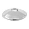 Sterling Silver Bead Caps, 925 Sterling Silver, Flat Round, plated 4mm 