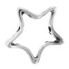 Zinc Alloy Frame Beads, Star, plated cadmium free, 15mm, Approx 