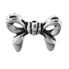 Sterling Silver Beads, 925 Sterling Silver, Bowknot, plated 
