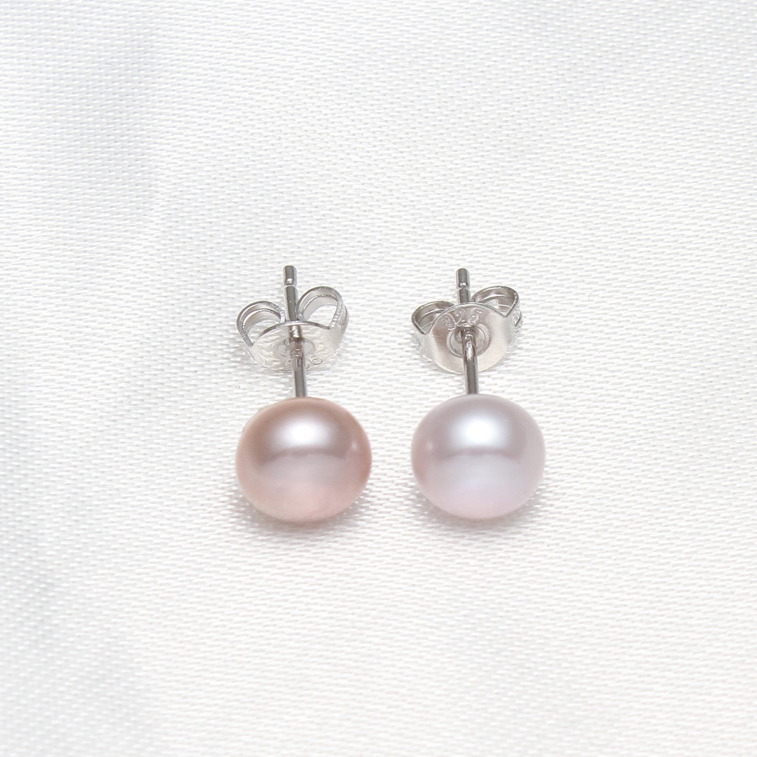 Freshwater Pearl Earrings with Brass Baroque 7-7.5mm Sold By Pair