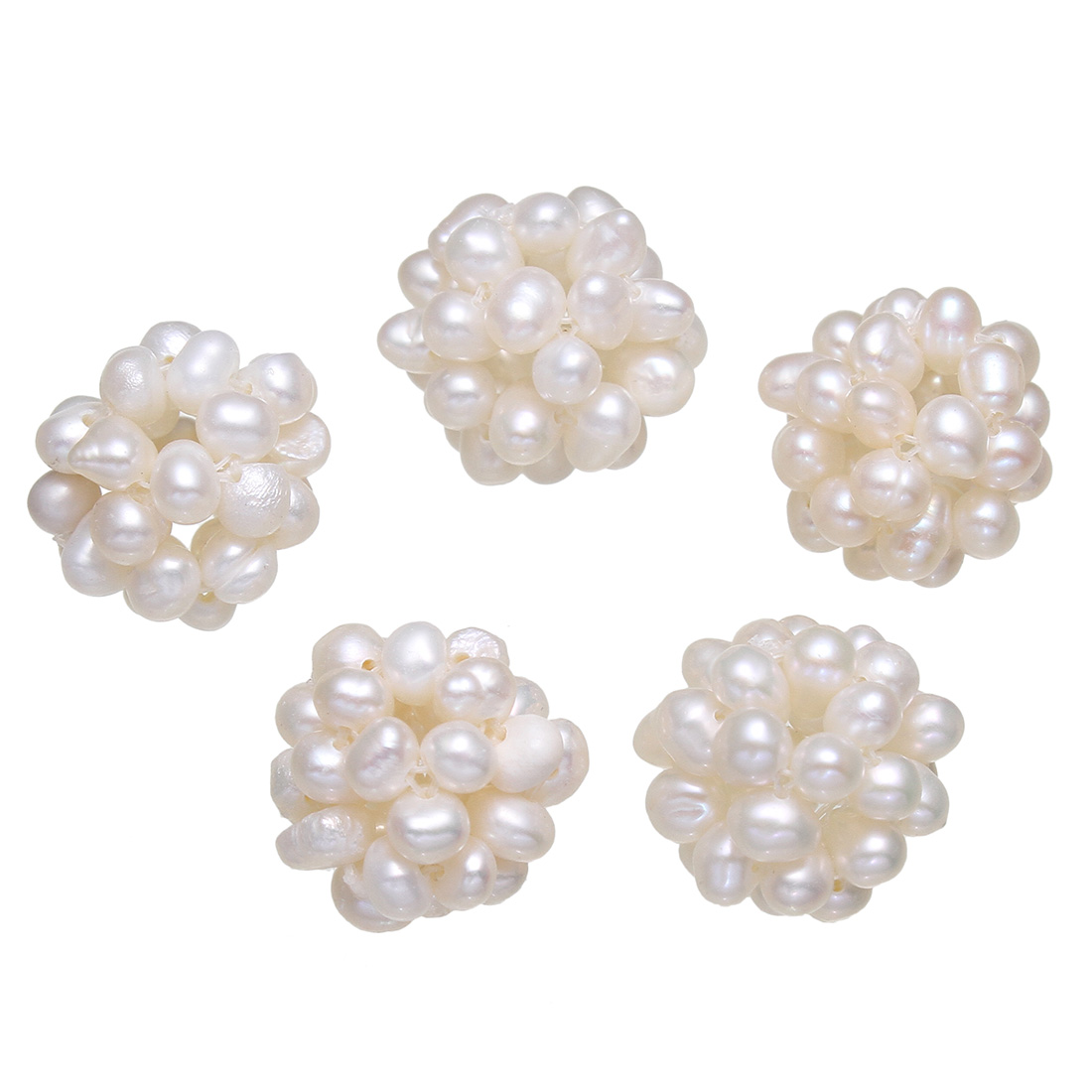Ball Cluster Kulturperler perle perler, Ferskvandsperle, flere farver til valg, 12-20mm, Hole:Ca. 2mm, Solgt af PC