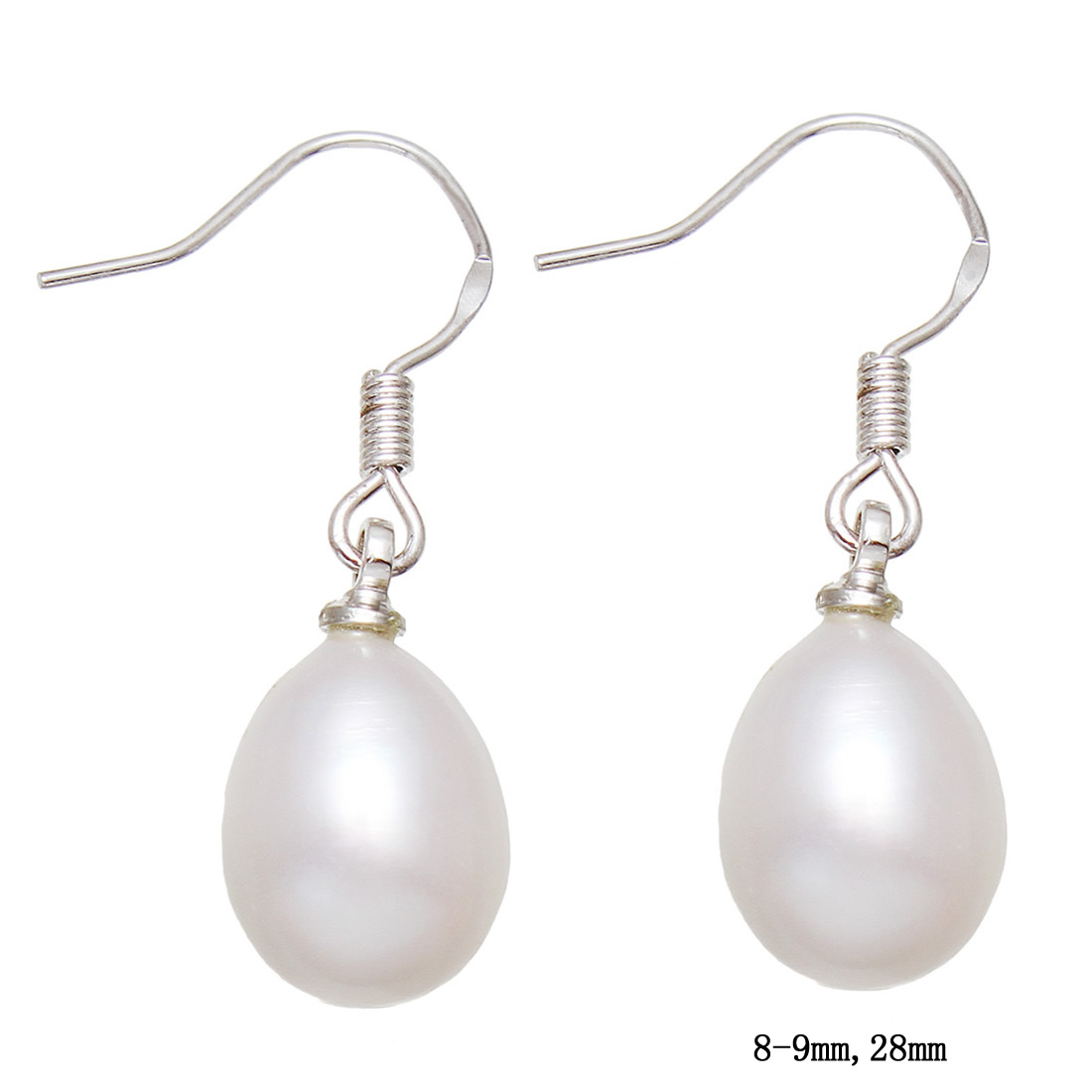 Freshwater Pearl Drop Earring with Brass for woman Sold By Pair