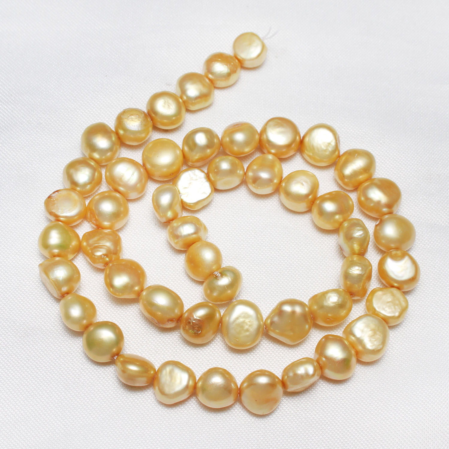Perles nacres baroques de culture d'eau douce , perle d'eau douce cultivée, pepite, plus de couleurs à choisir, 8-9mm, Trou:Environ 0.8mm, Vendu par 15.3 pouce brin