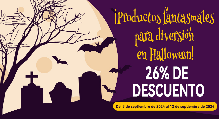 ¡Productos fantasmales para diversión en Halloween!