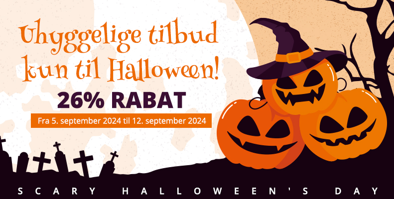 Uhyggelige tilbud kun til Halloween!