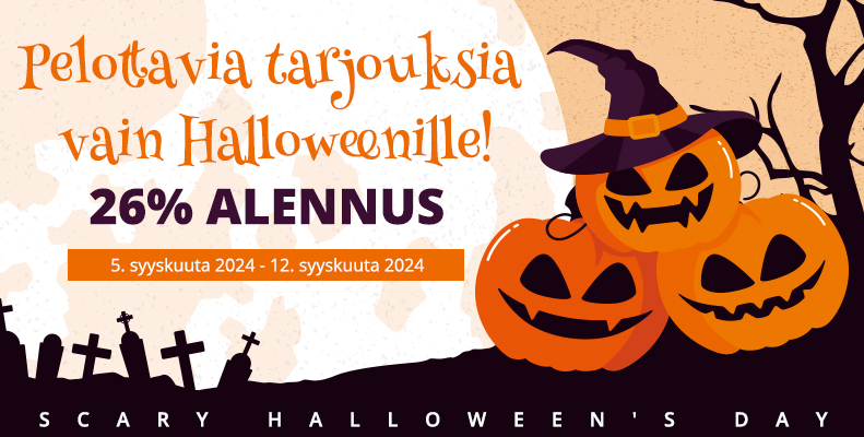 Pelottavia tarjouksia vain Halloweenille!