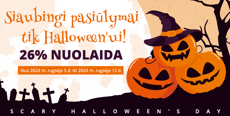 Siaubingi pasiūlymai tik Halloween\'ui!