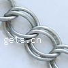 Iron Double Link Chain, plated cadmium free 