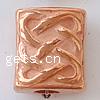 CCB Plastic Beads, Copper Coated Plastic, Rectangle, plated lead & nickel free Approx 3mm 