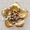 Zinc Alloy Jewelry Cabochons, Flower, plated 