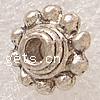 Zink Legierung großes Loch Perlen, Zinklegierung, Rondell, plattiert, keine, 10x10x6mm, Bohrung:ca. 2.5mm, verkauft von PC