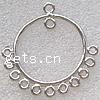Metal Alloy Chandelier Component, Donut, plated, multi loops Approx 2mm 