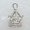 Zinc Alloy Crown Pendants, plated Approx 2.5mm 