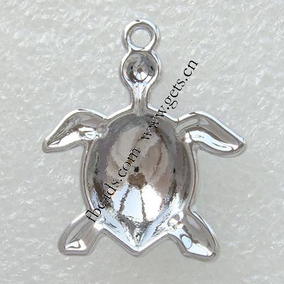 Zinc Alloy Enamel Pendants, Turtle, plated, more colors for choice, 29x24x5mm, Hole:Approx 2.5mm, Sold By PC