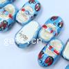 Pinselführung Porzellan Perlen, Schuhe, blau, 21x11x12mm, 500PCs/Tasche, verkauft von Tasche