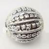 Plating Plastic Beads, Round, antique silver color plated, 12mm 