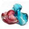 Handmade Lampwork Beads, Twist, 24x14mm, Hole:Approx 2MM, Sold by PC