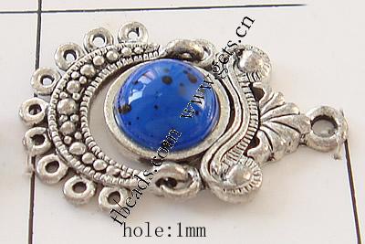 Enamel Zinc Alloy Connector, plated, with rhinestone, more colors for choice, 22x32x7mm, Hole:Approx 3mm, Sold By PC
