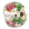 Foil Silver Lampwork Beads, Round, 14mm Approx 3.5MM 