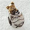 Zinc Alloy European Beads, Animal, plated, without troll, nickel & cadmium free Approx 4mm 