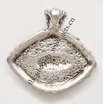 Zinc Alloy Enamel Pendants, Oval, plated, more colors for choice, 26x24.5x3mm, Sold By PC