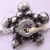Plastic Spacer Beads, Star, antique silver color plated Approx 2mm 