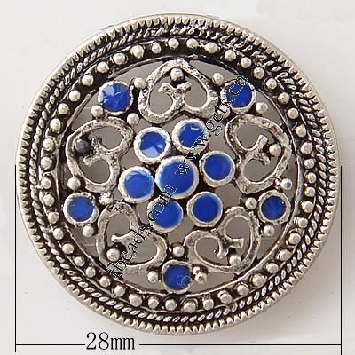 Enamel Zinc Alloy Connector, plated, with rhinestone, more colors for choice, 28mm, Hole:Approx 2mm, Sold By PC