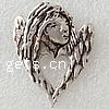Character Shaped Zinc Alloy Pendants, Girl, plated Approx 4mm 