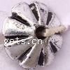Plating Plastic Beads, Flower, antique silver color plated 10mm Approx 2mm 