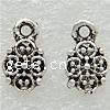 Zinc Alloy Pendant Components, Flower, plated nickel, lead & cadmium free Approx 1.5mm 