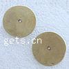 Filigree Brass Stampings, Flat Round, plated Approx 1mm 