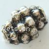Zinc Alloy Jewelry Beads, Oval, plated cadmium free 