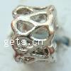 Zinc Alloy European Beads, Tube, plated, hollow Approx 4mm 