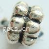 Zinc Alloy European Beads, Flower, plated, without troll Approx 3mm, Approx 