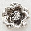 Zinc Alloy Flower Pendants, plated, layered Approx 4mm 