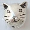 Zinc Alloy Animal Beads, Cat, plated cadmium free Approx 2.5mm 