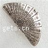 Zinc Alloy Flat Beads, Dome, plated nickel, lead & cadmium free Approx 3mm 
