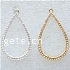 Zinc Alloy Pendant Components, Teardrop, plated Approx 2mm 