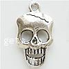 Zinc Alloy Skull Pendants, plated nickel, lead & cadmium free Approx 2mm 