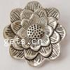 Zinc Alloy Flower Pendants, plated, layered Approx 3mm 