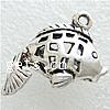 Zinc Alloy Animal Pendants, Fish, plated nickel, lead & cadmium free Approx 2mm 