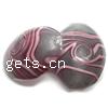Handmade Lampwork Beads, Flat oval, 21x16x9mm, Hole:Approx 2MM, Sold by Lot