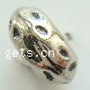 Zinc Alloy European Beads, Rondelle, plated, without troll Approx 6mm, Approx 