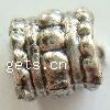 Zinc Alloy European Beads, Tube, plated, without troll Approx 5mm, Approx 