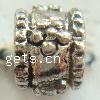 Zinc Alloy European Beads, Rondelle, plated, without troll Approx 3mm, Approx 