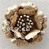 Zinc Alloy Flower Pendants, plated, layered Approx 5mm 